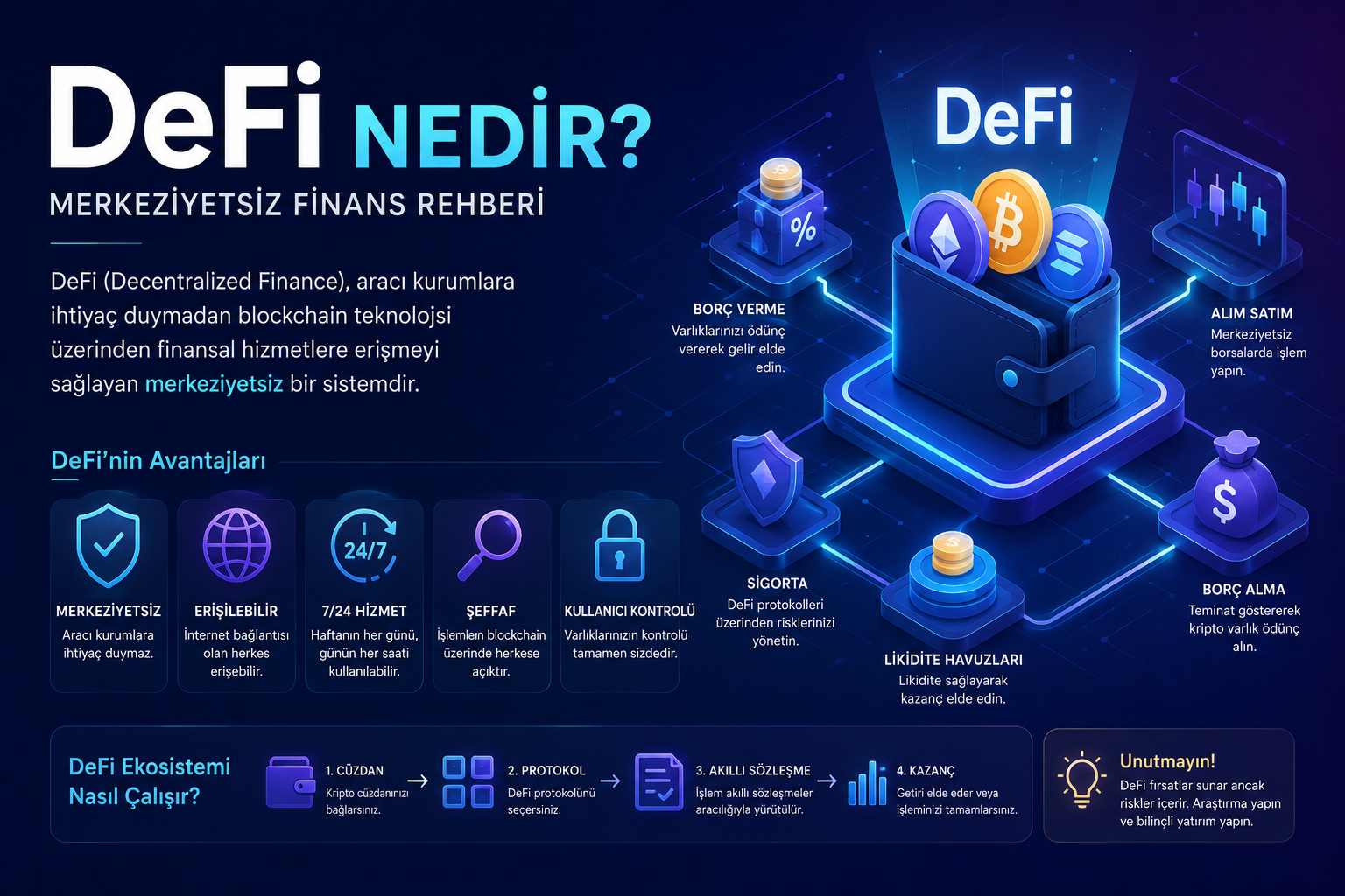 DeFi Nedir? Merkeziyetsiz Finans Rehberi